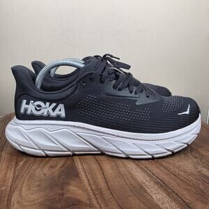 Hoka One One Arahi 7 Mens Black White Size 9 2E Wide Running Shoes 1147870 BWHT